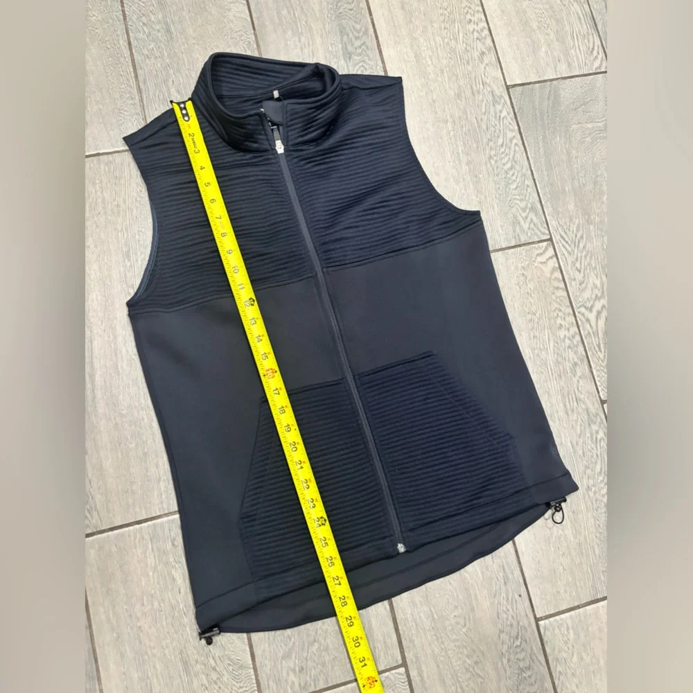 Zyia Men’s Technical Zip Front Athletic Ribbed Casual Dri Fit Vest Small - Picture 4 of 8